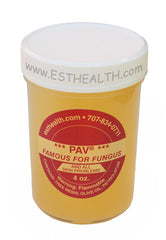A 4oz container of  PAV salve, labeled as a natural antibiotic, anti-fungal, and anti-bacterial salve for assisting in healing skin problems.